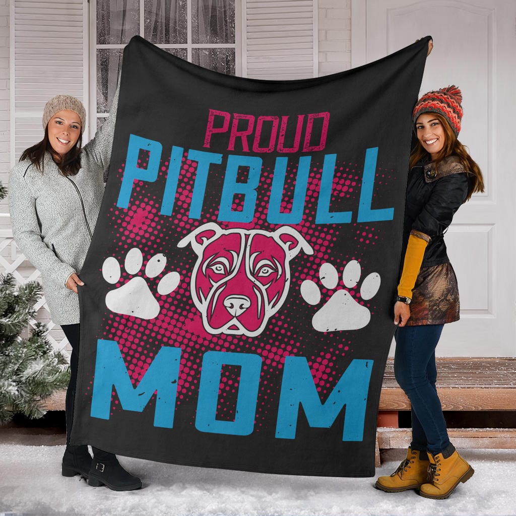 Proud Pitbull Mom Premium Blanket