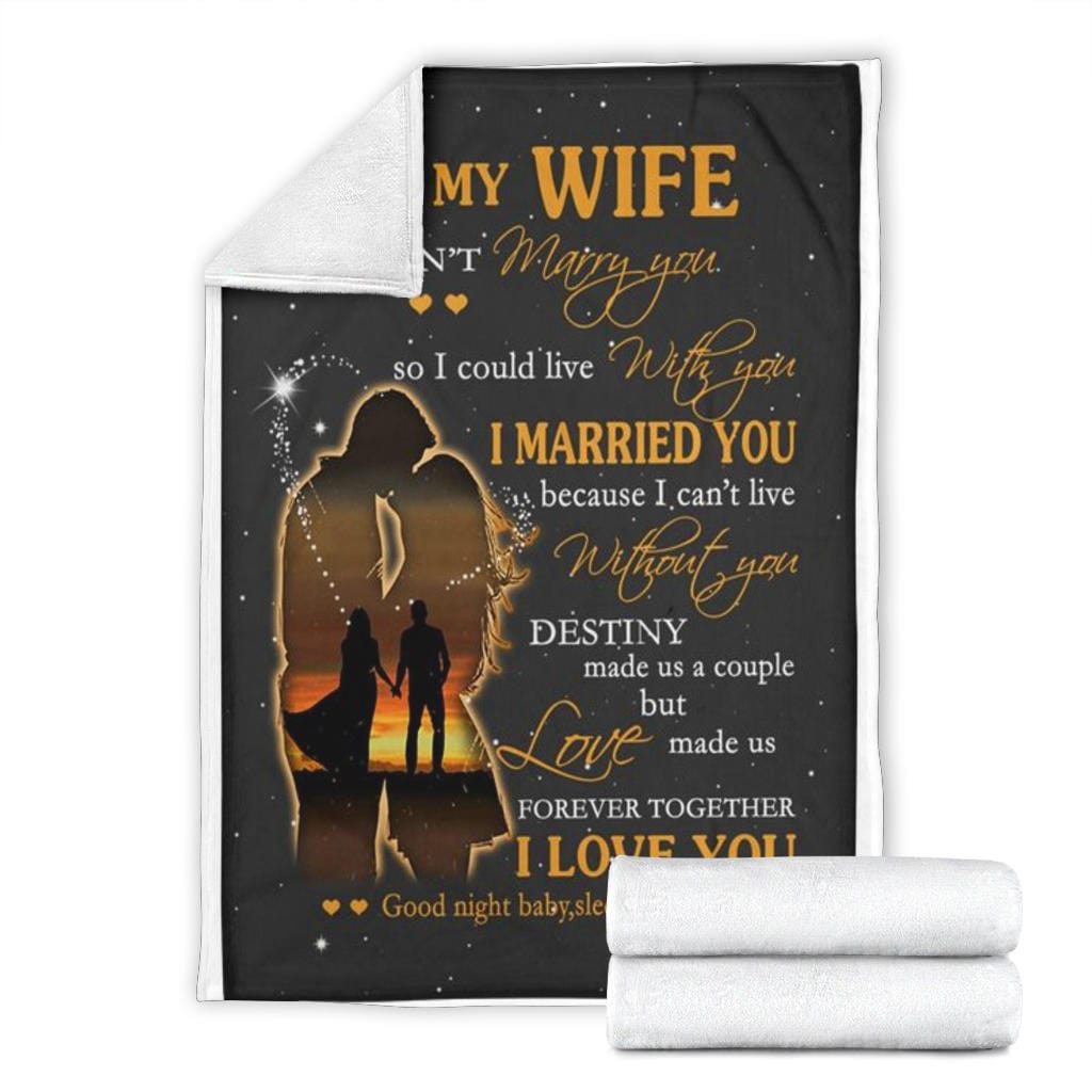 To My Wife Premium Fleece Blanket