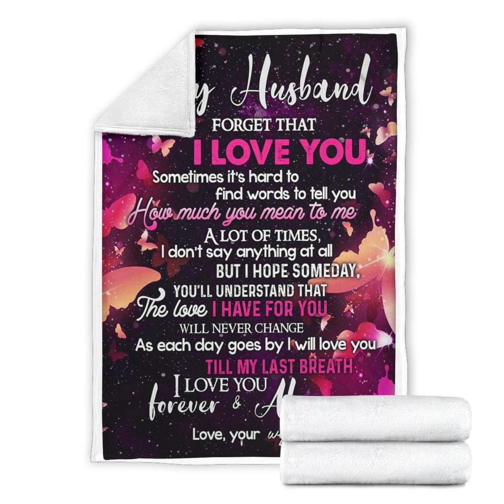 To My Husband Premium Fleece Blanket