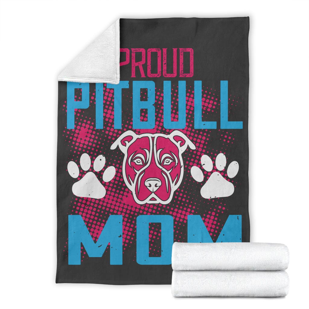 Proud Pitbull Mom Premium Blanket