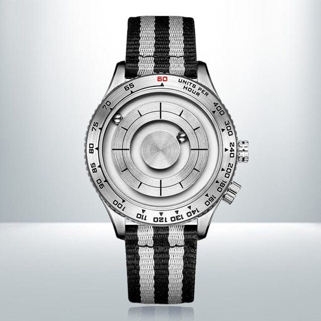 Unique Men's Steel Magnetic ball Watch