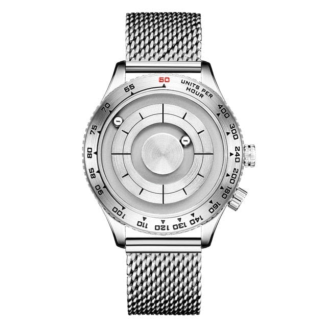 Unique Men's Steel Magnetic ball Watch