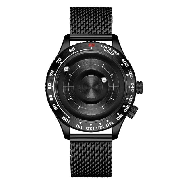 Unique Men's Steel Magnetic ball Watch