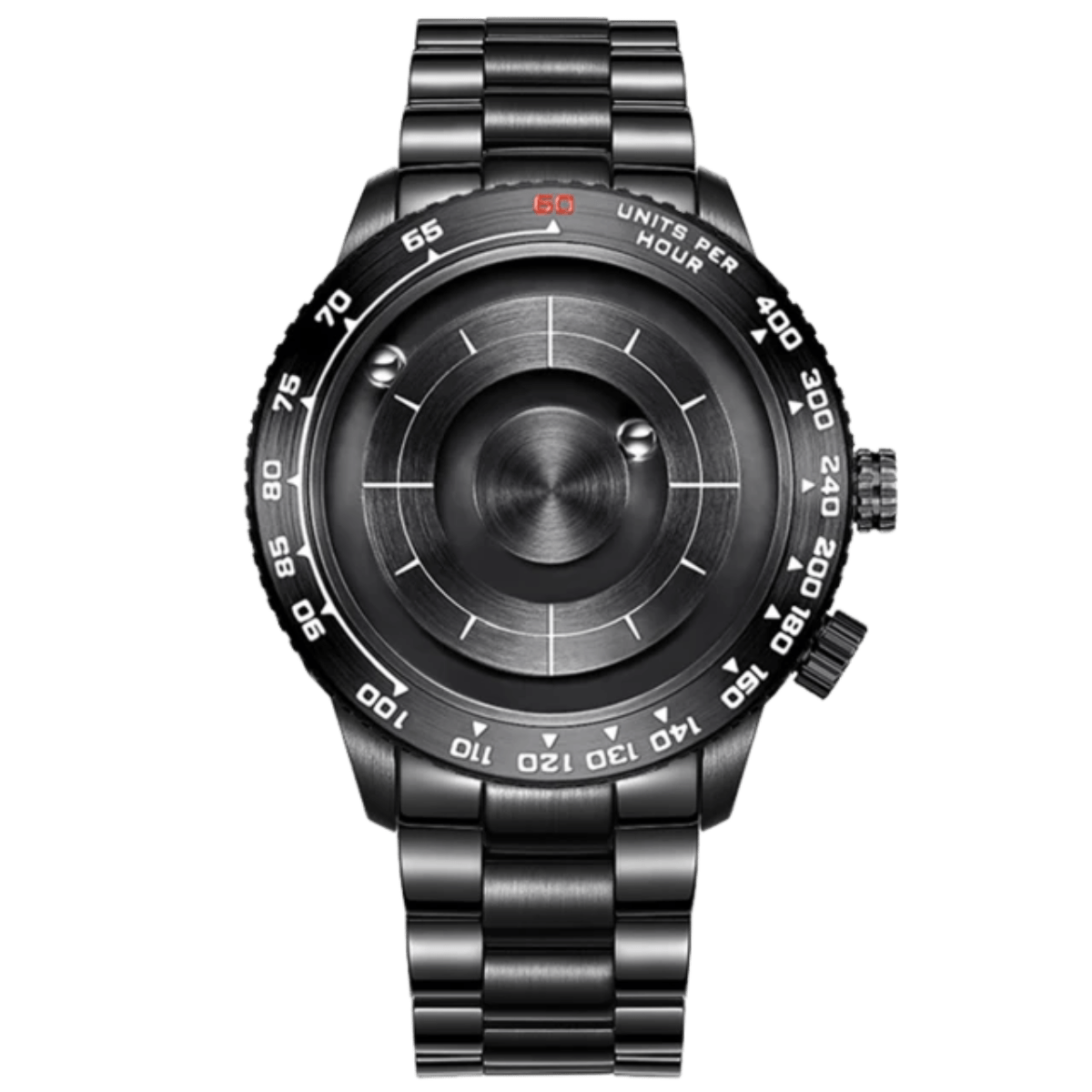 Unique Men's Steel Magnetic ball Watch