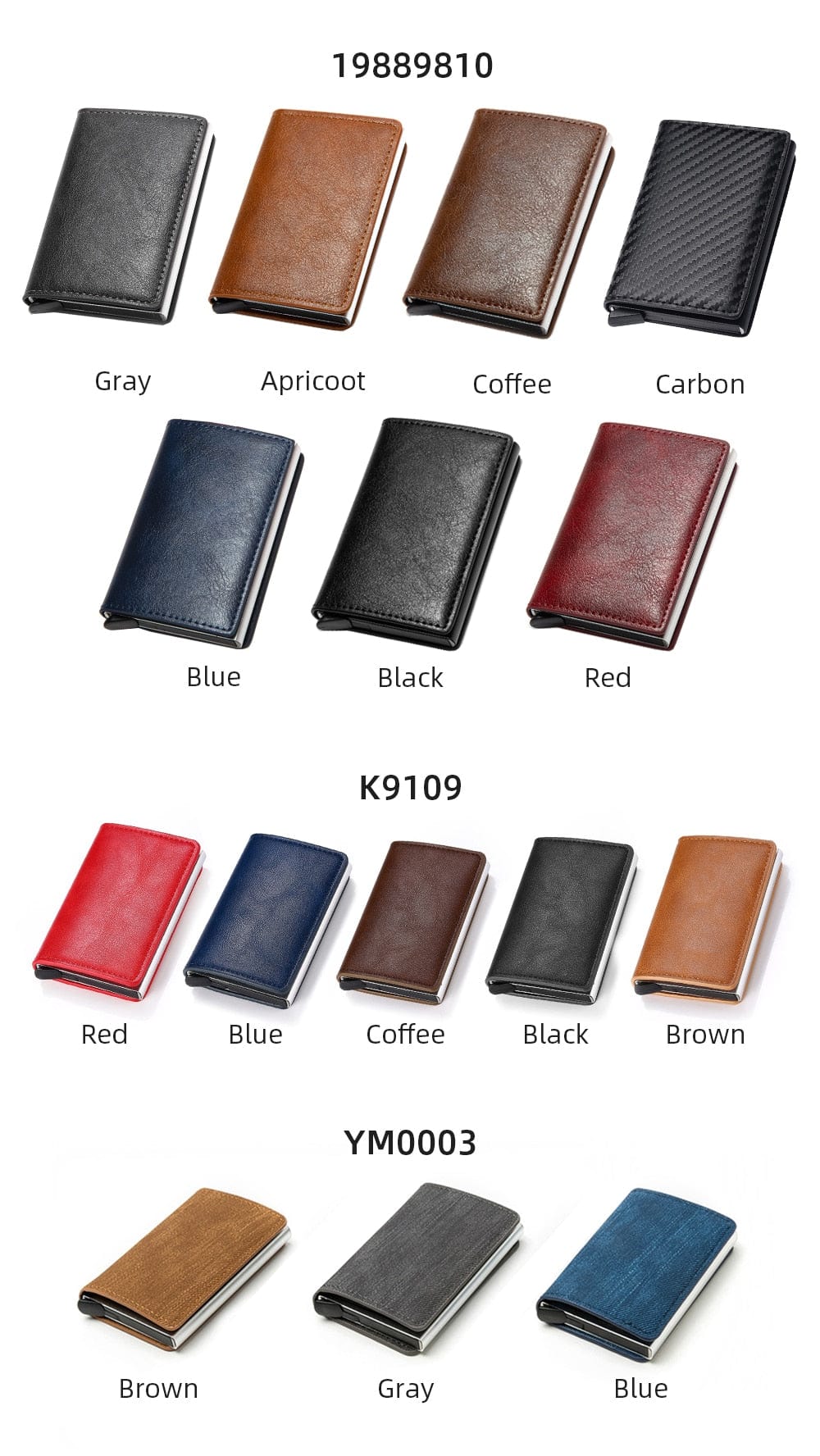 RFID Leather Fashion Wallet