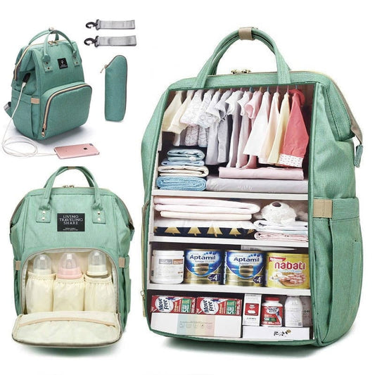 USB Diaper Bag Backpack