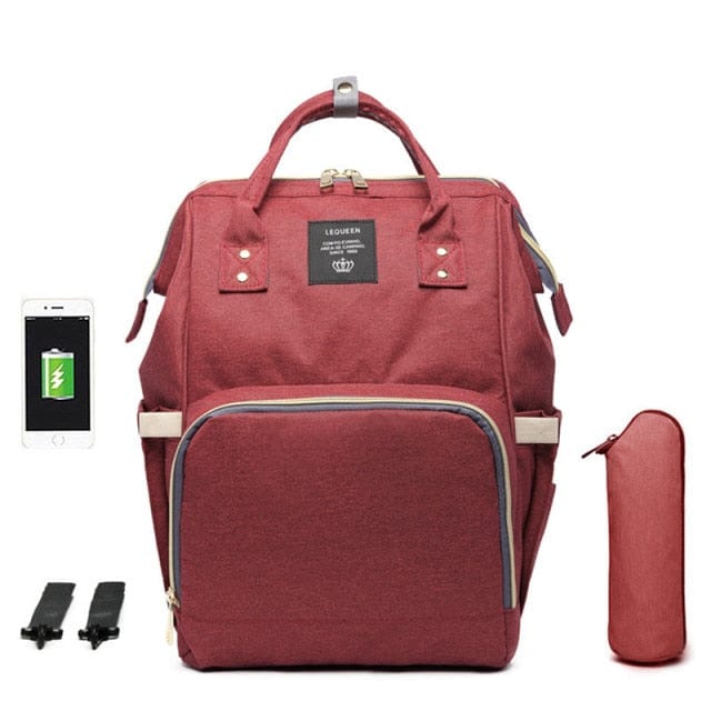 USB Diaper Bag Backpack