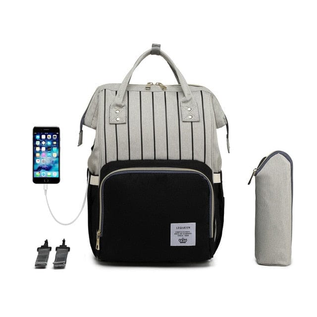 USB Diaper Bag Backpack