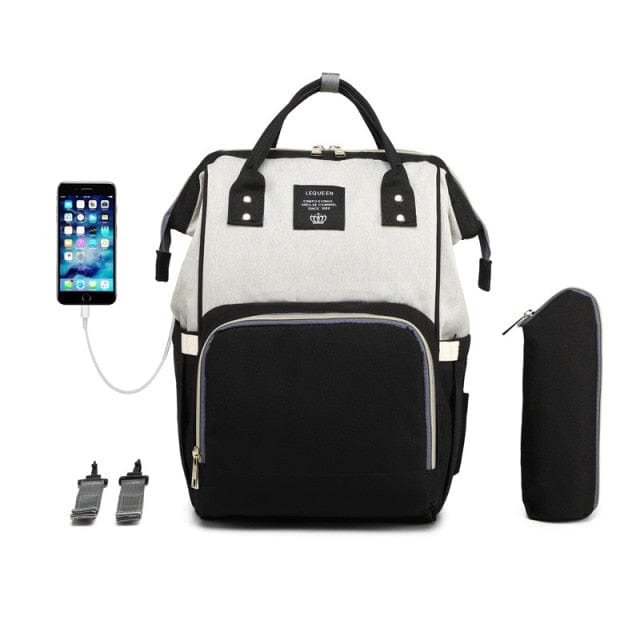 USB Diaper Bag Backpack